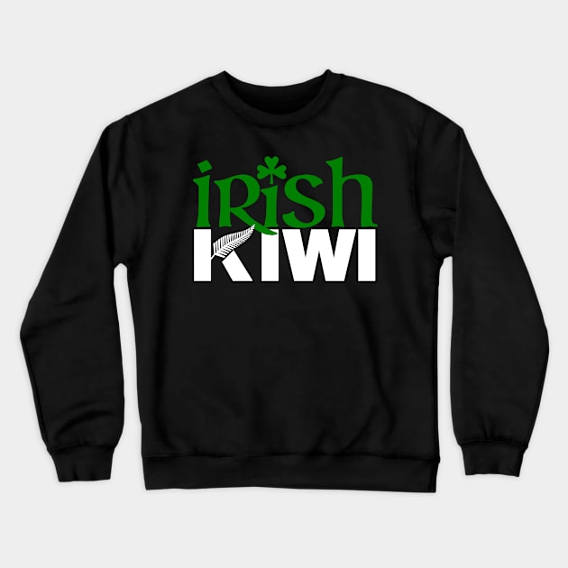 Irish Kiwi (for dark backgrounds) Crewneck Sweatshirt by honeythief